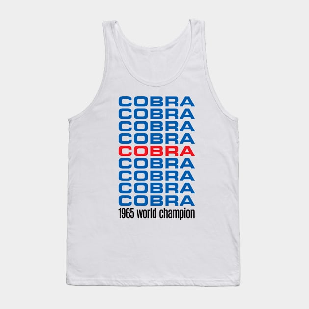 Shelby Cobra Tank Top by retropetrol